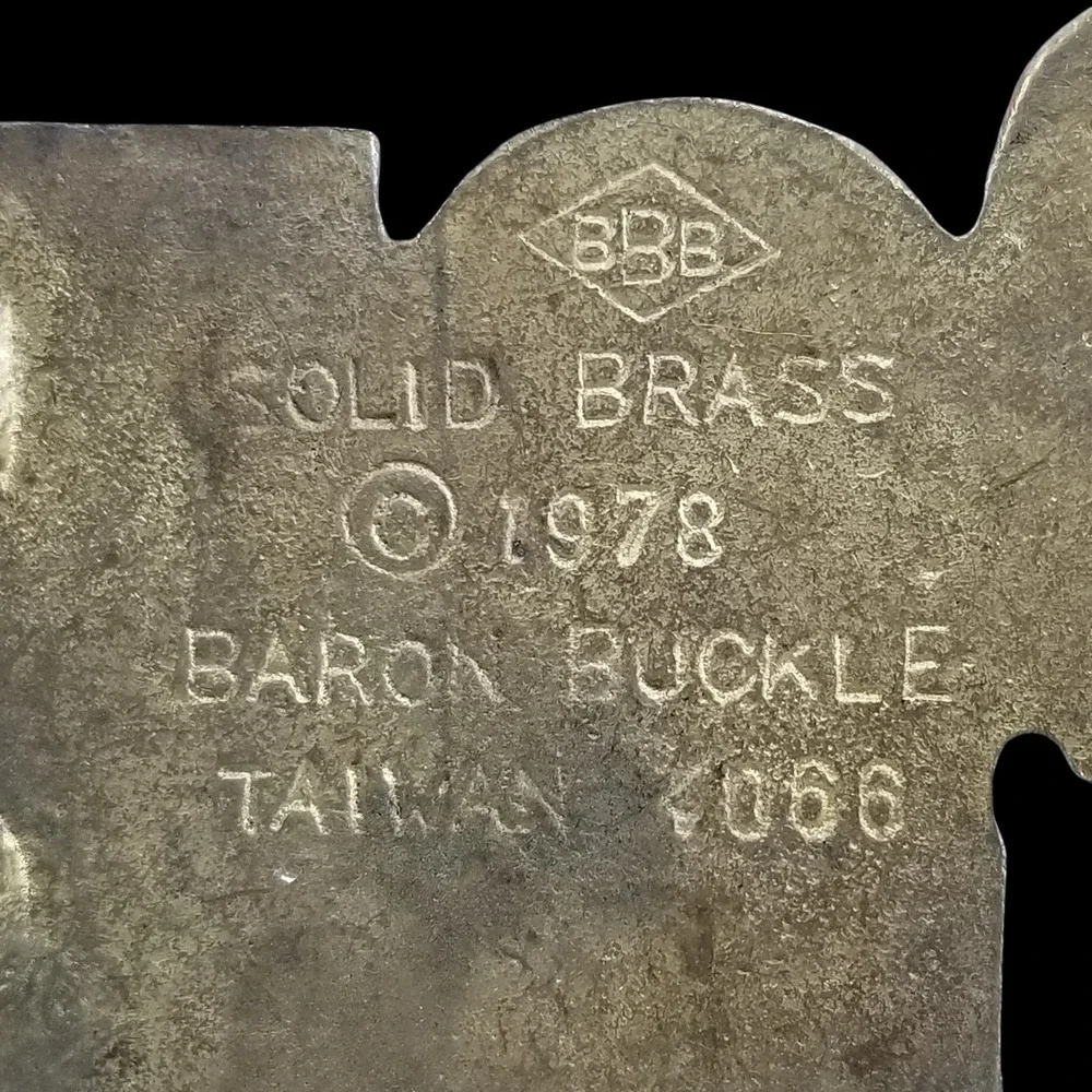 Vintage Paul Name Belt Buckle Solid Brass 1978 Baron‎ Buckle Made in Taiwan